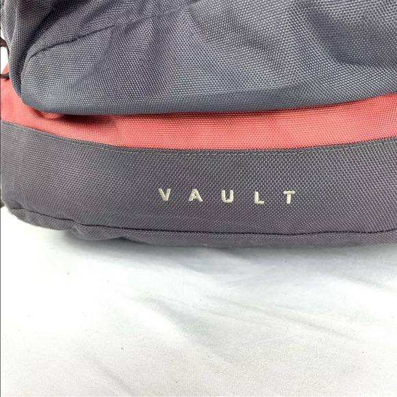 The North Face Vault Salmon and Gray Backpack. - Picture 3 of 8